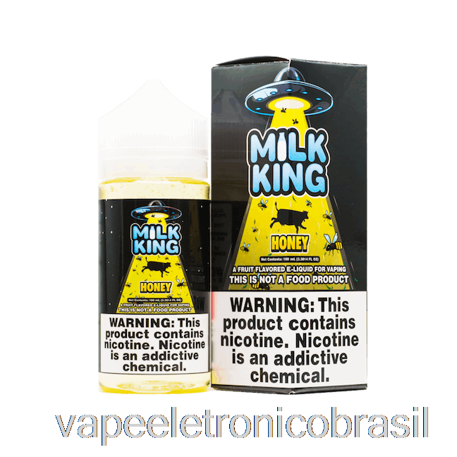 Vape Recarregável Mel - Milk King - 100ml 6mg